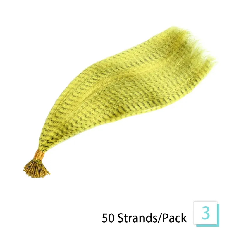 50 fios/pacote sintético colorido i-tip vara extensões de cabelo de pena cabelo reto 16 Polegada para mulher fibra de alta temperatura