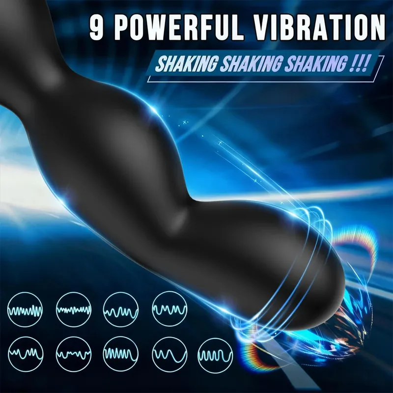 Plugue anal vibrador bluetooth para homens, massageador de próstata, controle remoto sem fio, brinquedos sexuais adultos para mulheres, homens, gays