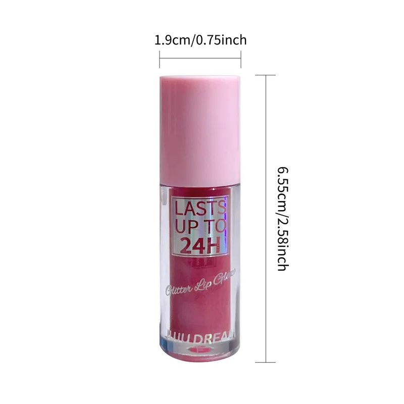 Luz fluida brilho labial esmalte de longa duração brilho labial à prova dwaterproof água batom líquido maquiagem óleo labial matiz hidratante