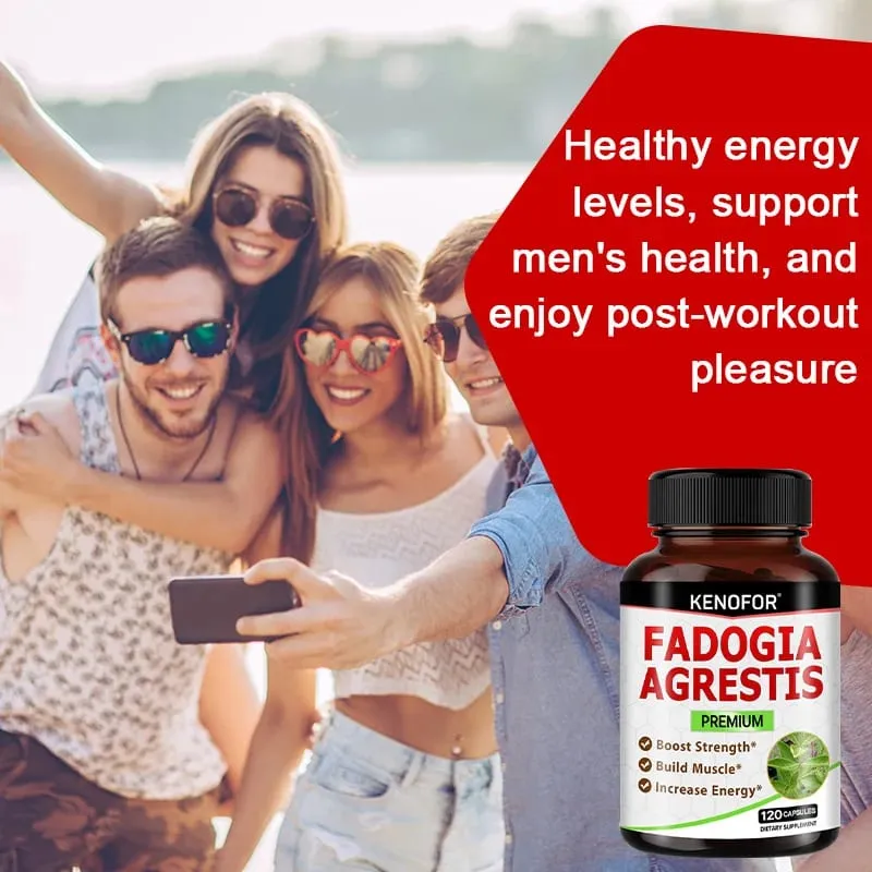 Fadogia Agrestis 膠囊 - [最大強度] - 力量驅動運動表現肌肉質量不含麩質非基因改造