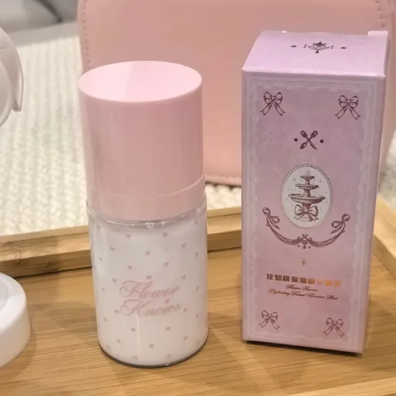 Flor sabe maquiagem hidratante essência configuração spray primer produtos de cuidados com a pele hidratante rosto névoa spray hidratante durante todo o dia