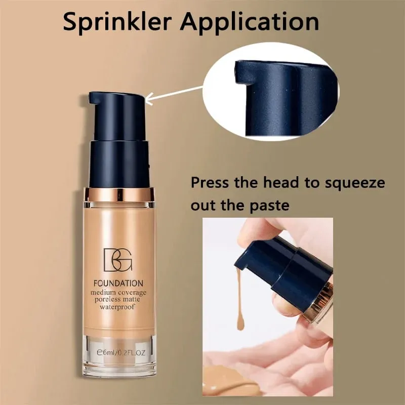 2pcs Face Makeup Set:1pc Foundation+1pc Contour Stick.Long-Lasting Waterproof Full Coverage Natural Finish Mini And Easy To Car