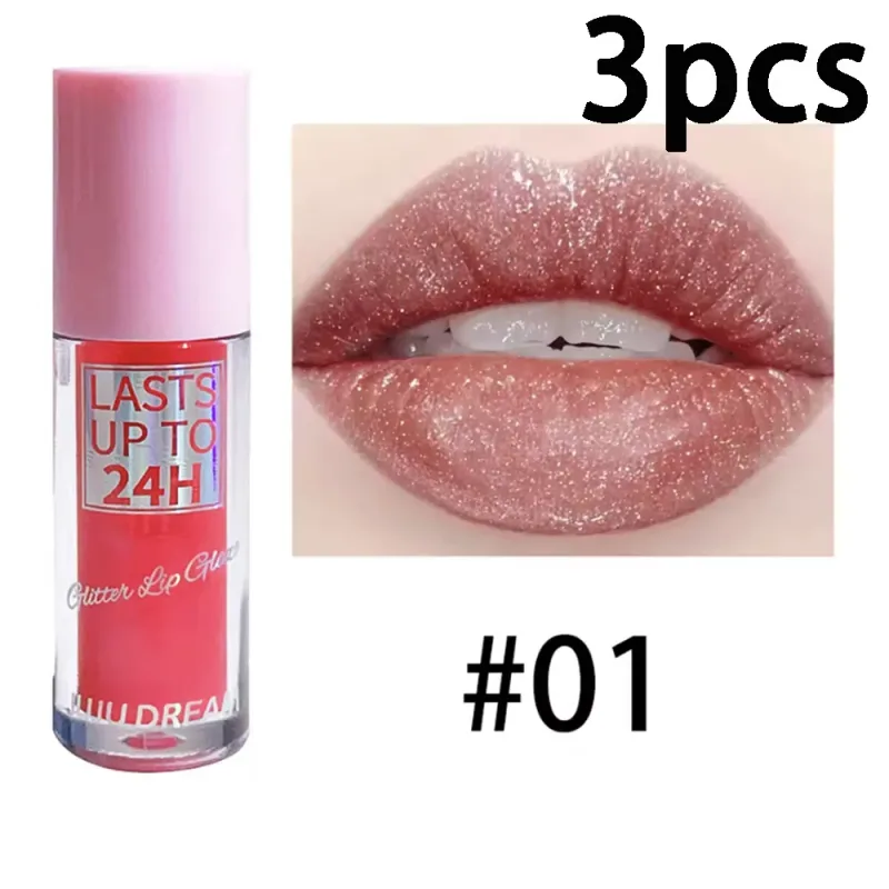 Luz fluida brilho labial esmalte de longa duração brilho labial à prova dwaterproof água batom líquido maquiagem óleo labial matiz hidratante