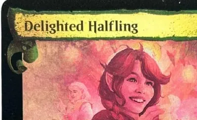 LK59 Silver Foil Delighted Halfling Mithril Coat The One Ring Palantír of Orthanc High-Quality TCG Proxy Cards (Black-Core)