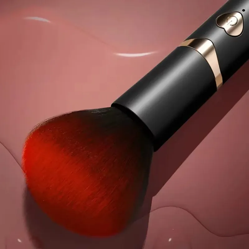 Pincel de maquiagem vibratório, massageador, forte choque, orgasmo feminino, estimulador de clitóris, 7 velocidades, varinha av, vibrador, brinquedos sexuais adultos para mulheres