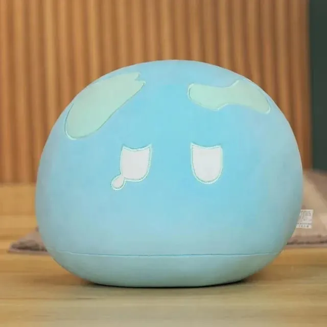 새로운 10cm 애니메이션 프로젝트 귀여운 Genshin 충격 점액 플러시 베개 완구 Kawaii 만화 애니메이션 베개 완구 어린이를위한 생일 크리스마스 선물