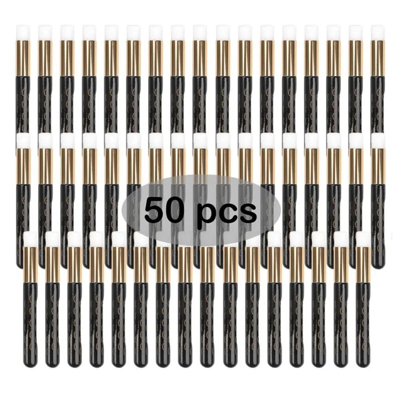 50 pçs profissional macio lash extensão shampoo escovas limpeza profunda cílios sobrancelha nariz casca cuidados salão de beleza suprimentos ferramentas