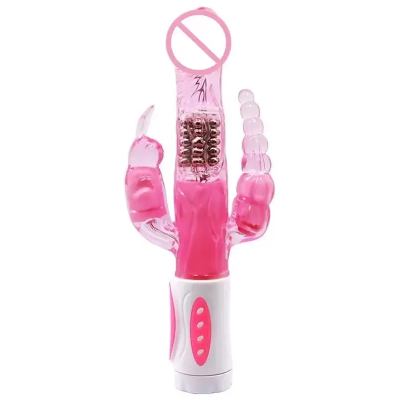Vibrador de coelho de silicone 3 em 1, ponto G, clitóris, contas anais, estimulador, 10 modos de impulso, brinquedo sexual vibratório para mulheres — image 17