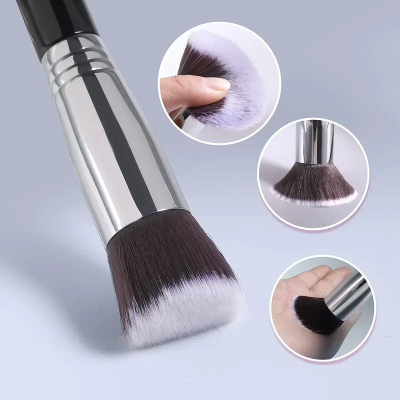 Pincel de pó profissional pincéis de maquiagem preto multifuncional fundação blush escultura bronzer escova compõem ferramentas