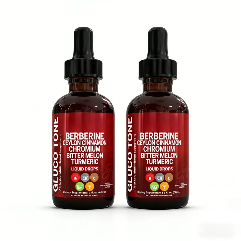 Berberina com Suplemento de Canela do Ceilão Gotas Líquidas + Extrato de Melão Amargo Glucomanano Gymnema Cromo Cúrcuma 60ml