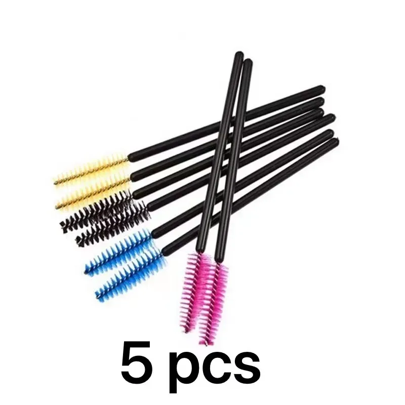 優質 5/50 件水晶睫毛化妝刷鑽石手柄睫毛膏棒睫毛延長工具