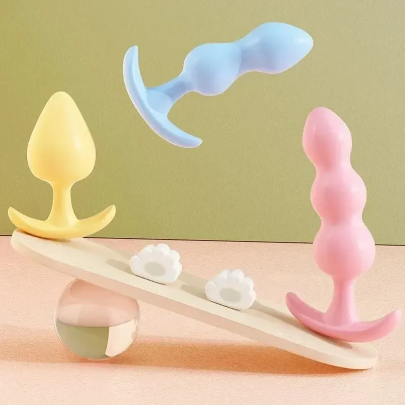 3 tamanho anal plug silicone butt plug vibrador masturbação vaginal plug brinquedos sexuais para mulheres casal anal dilatador brinquedos adulto loja