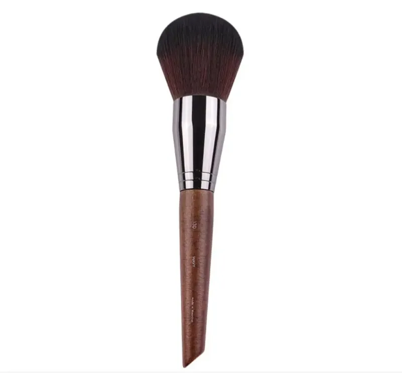 1pc mf pincéis de maquiagem de madeira natural macio pó fundação corretivo compõem escova blush sombra de cabelo sintético ferramentas de alta qualidade