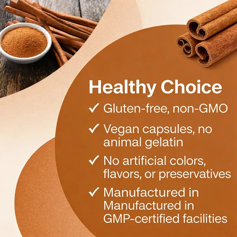 Ceylon Cinnamon 1200Mg Per Serving 120 Capsules - Healthy Blood Sugar Support Joint Support Antioxidant