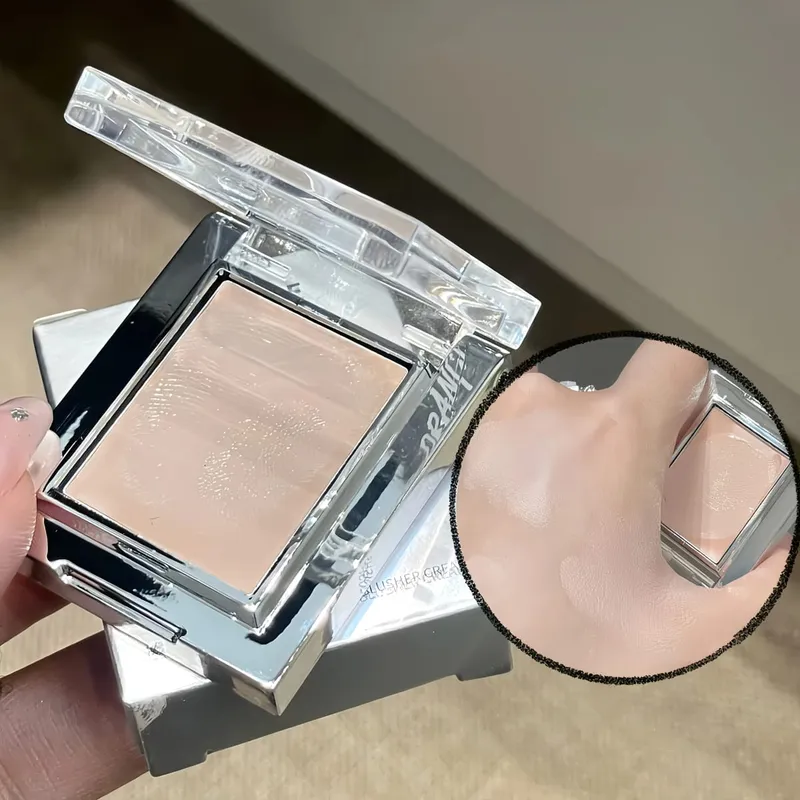 Herorange Misty Matte Cream Blush com conjunto de pincéis de maquiagem Textura fosca de baixa saturação ilumina a pele e cria looks de maquiagem encantadores
