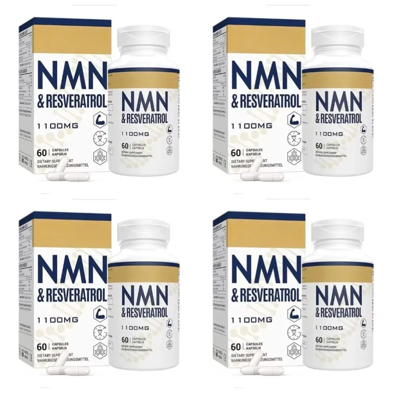 NMN & Resveratrol Cápsulas Suplemento Complexo Antioxidante com Extrato de Pimenta Preta 1100mg 60 Cápsulas — image 10
