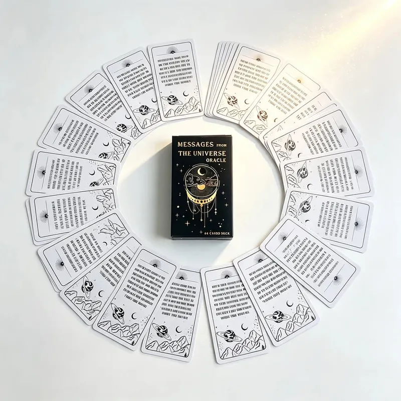 Mensagens do universo oracle cards 54 versão em inglês adivinhação orientação espiritual e cartões de inspiração diária para iniciantes