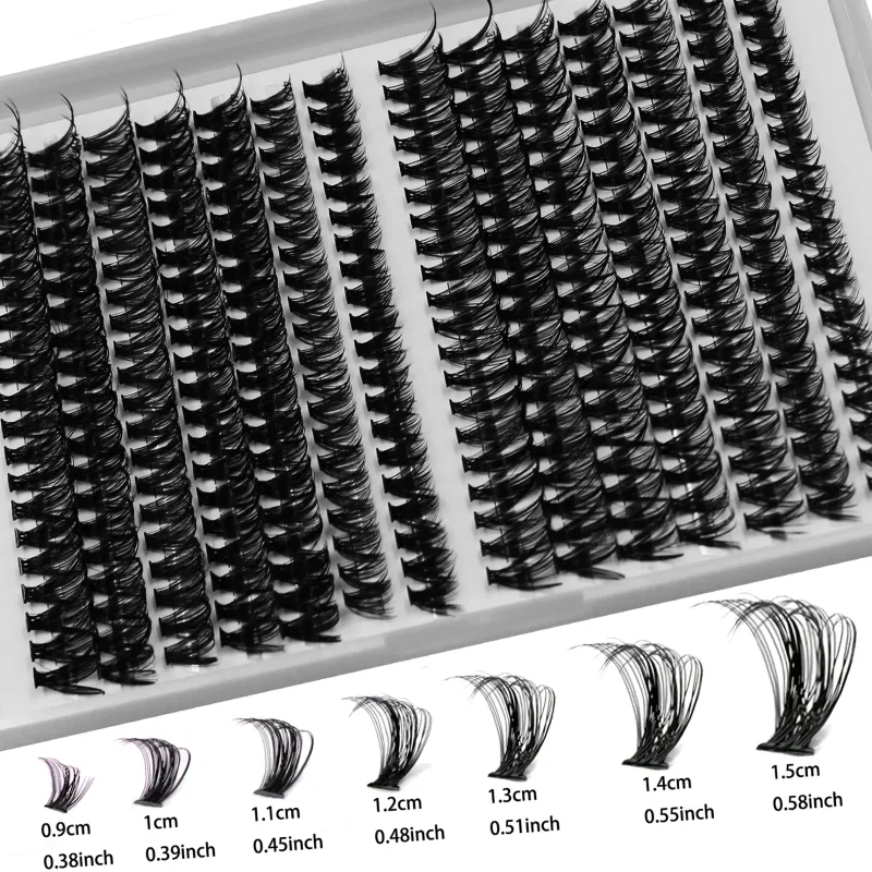 280 pçs 30d 40d cílios individuais cluster fino reutilizáveis ​​cílios postiços diy extensão de chicote 9-15mm comprimento da mistura para maquiagem dos olhos