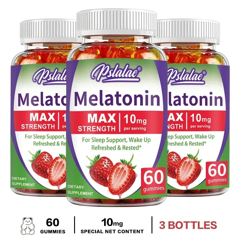 Melatonin Gummies 10 Mg - Fight Insomnia Support Immunity and Improve Rest Quality Fall Asleep Naturally