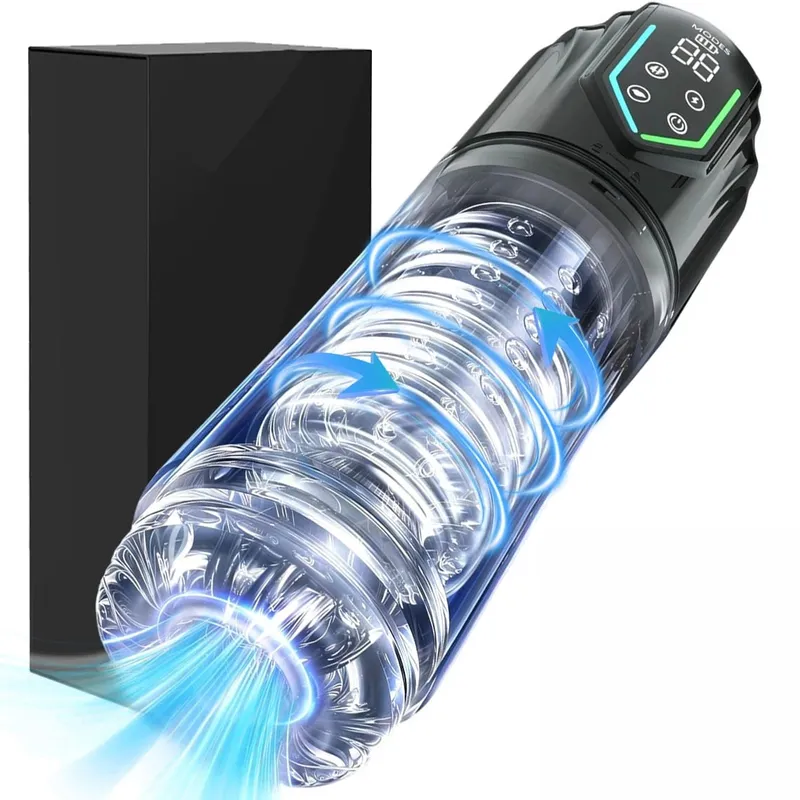 Automatic Male Masturbator Cup 7 Sucking Rotating Licking Modes Pocket Pussy Stroker Blowjob Penis Pump Sex Toys For Men
