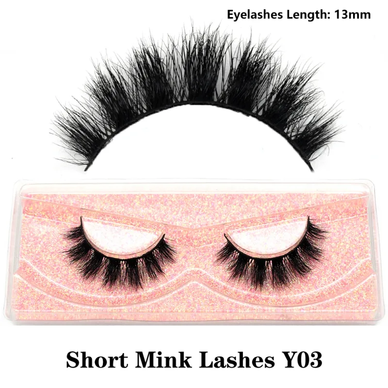 Half Eye Lashes Natural 3D Mink Short False Eyelashes Fluffy Wispy Cross Strip Fake Lashes Soft Half Eyelashes Extension Makeup — image 38