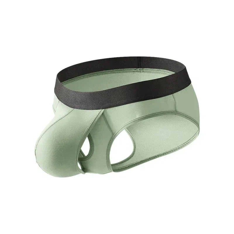 Cuecas modais masculinas, design de bolsa dupla separada, roupa íntima ultrafina e respirável de alta elasticidade, uso diário confortável