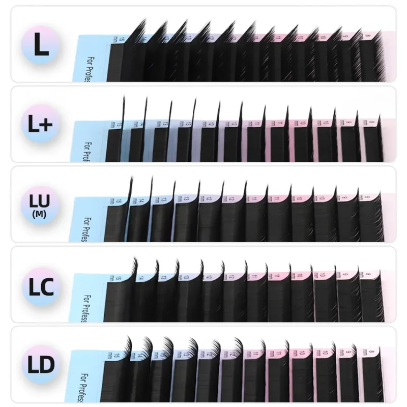 Rujade L M Curl Russian Volume Individual Eyelash Extension Natural Soft L/L+/LC/LD/LU(M) Curl Professional Makeup False Lashes — image 2