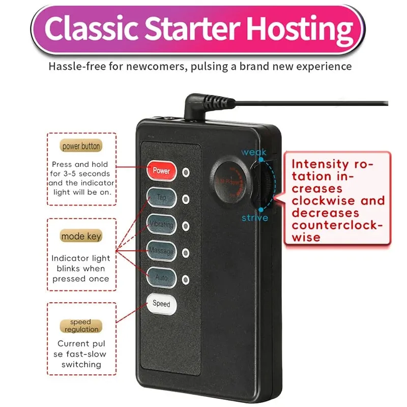 Electric Shock Penis Ring Penis Electro Stimulation Massage Cock Rings Medical Themed Toys For Men Adult Sex Product Accessories