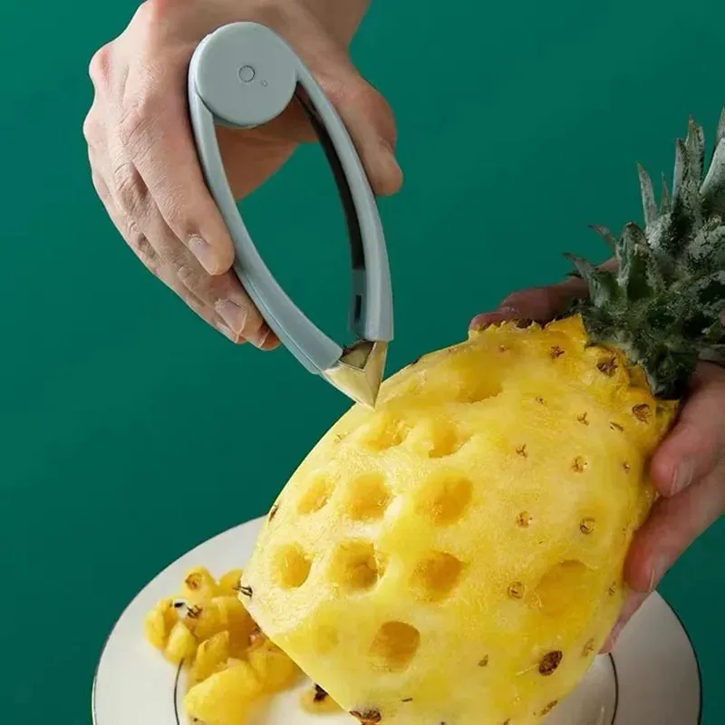 1pcs Strawberry Steel Pineapple Eye Peeler Fruit and Vegetable Practical Seed Remover Clip Fruit Tools Kitchen Gadgets