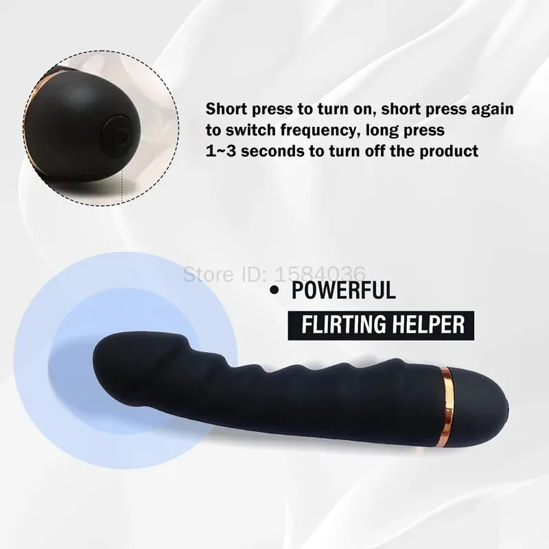 Vibrador de silicone macio, motor forte, 20 modos, pênis realista, ponto g, estimulador de clitóris, masturbador feminino, brinquedos sexuais adultos