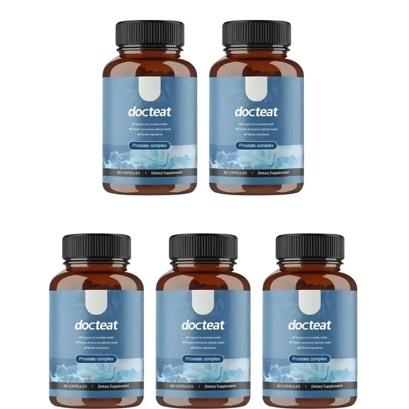 Docteat Prostate Complex Capsules apoia a saúde da próstata e o fluxo de urina com Herbal Saw Palmetto e Pygeum 60 cápsulas