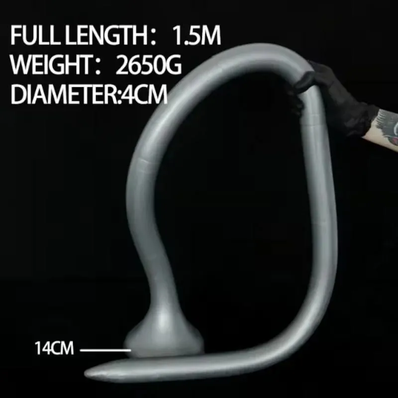 150cm overlength anal vibrador estimulador profundo silicone longo anal plug grande buttplug massagem de próstata masturbador brinquedos sexuais sexshop