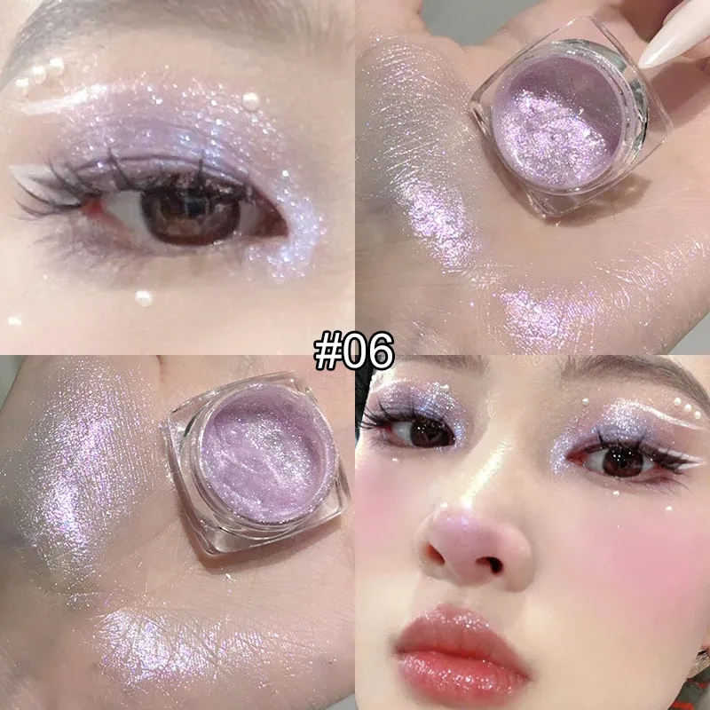 Sombra única - Ultra Sparkle Glitter, acabamento sedoso, fosco e luminoso perolado para uma aparência diária ousada e delicada de maquiagem dos olhos