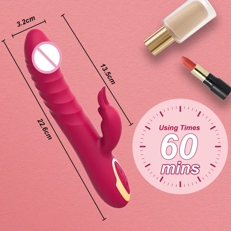 Vibrador para ponto g para iniciantes, estimulador de clitóris e ponto g, 10 vibrações, masturbador feminino, brinquedos sexuais para prazer de casal