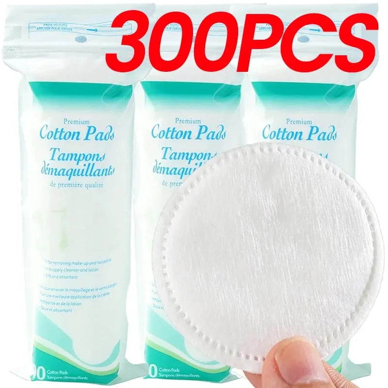 Almofadas circulares macias descartáveis ​​do removedor da composição dupla face almofadas de algodão respiráveis ​​para a limpeza facial diária removedor do verniz para as unhas