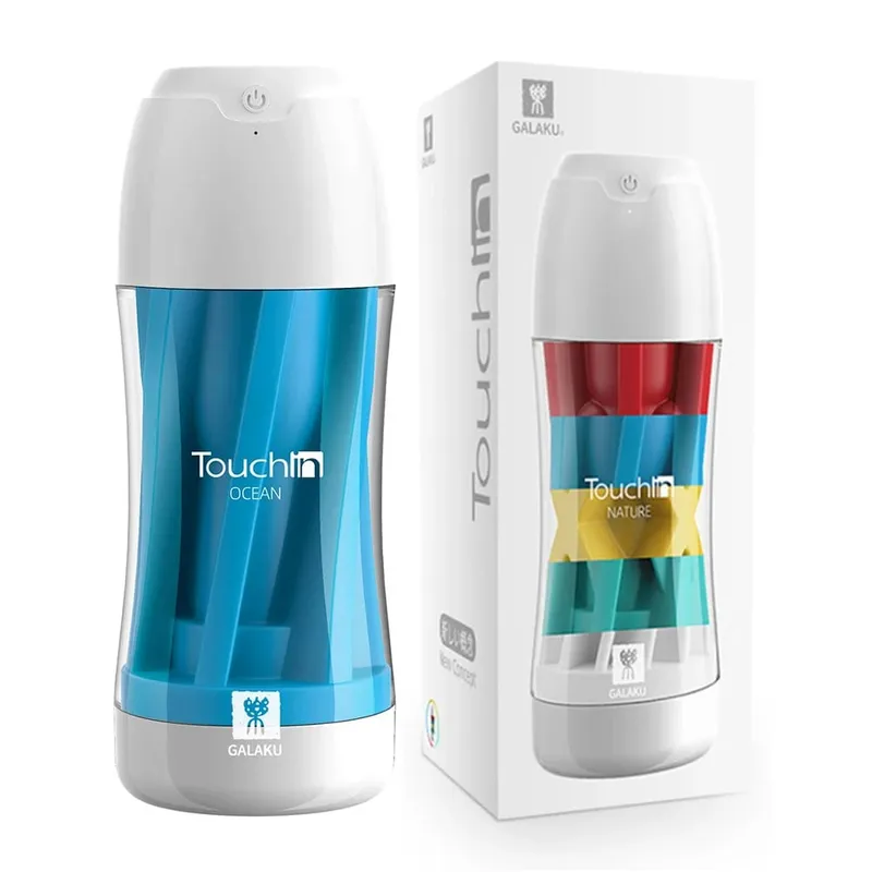 Touch In Masturbator Blowjob Simulation Sucking Cup Soft Realistic Vagina Male Masturbator Erotic Adult Sex Toys For Men