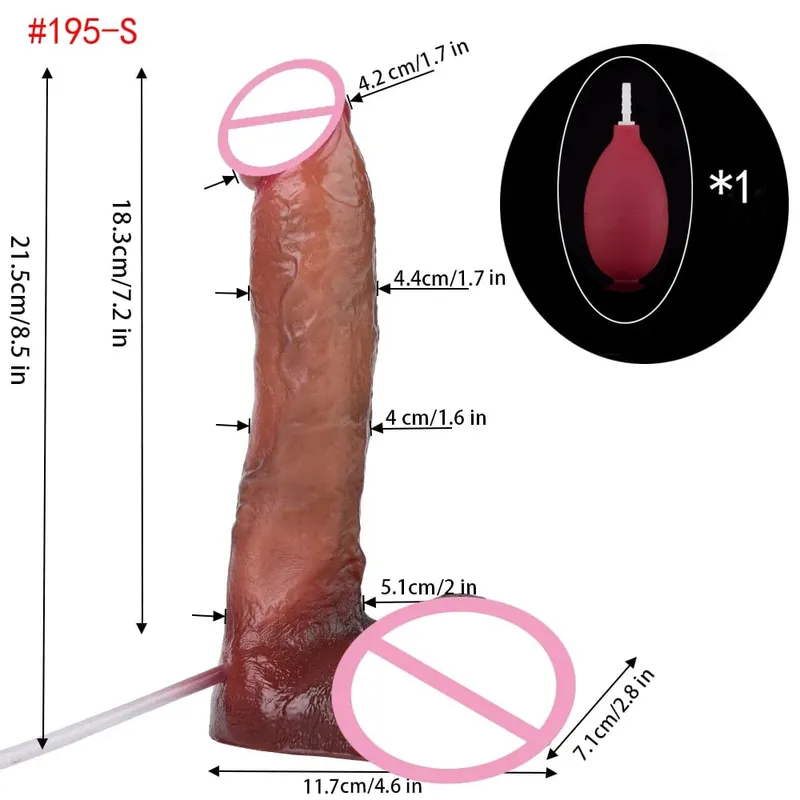 Pênis realista de silicone, ejaculação, grande vibrador realista com ventosa, toque de pele, brinquedos sexuais anais para mulheres