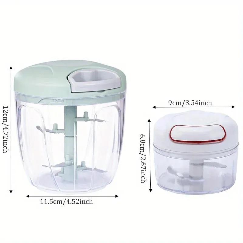 Cortador de mão picador de alho-corda de tração manual processador de alimentos picador de vegetais-para cebola gengibre frutas nozes máquina de lavar louça segura — image 6