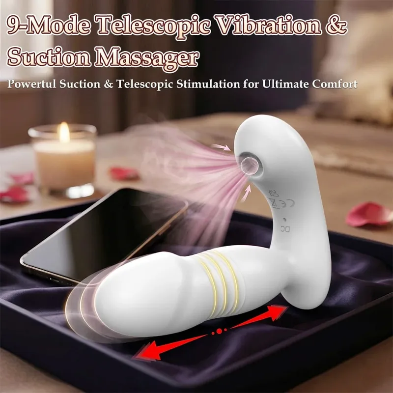 Empurrando vibrador atualizado brinquedo sexual 9 freqüência vibratória g ponto clit mamilo wearable vibrador adulto brinquedos sexuais para casal feminino — image 2