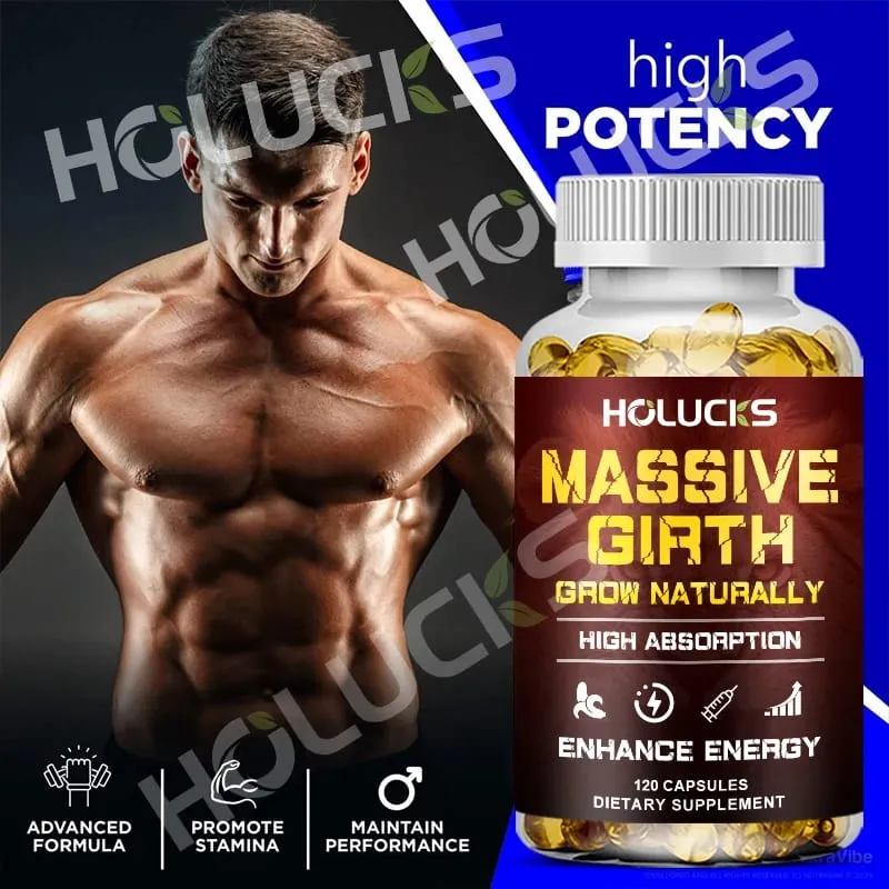 Cápsulas Premium Massive Girth com Ashwagandha apoiam circulação ideal e desempenho aprimorado de energia e bem-estar geral — image 4