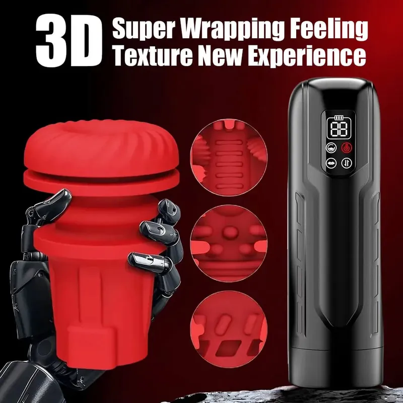 Bomba peniana masturbadora masculina, com 9 modos de aquecimento de sucção, máquina de sopro, display lcd, brinquedo sexual adulto para homens