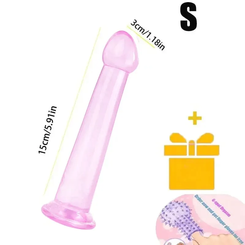 Transparente realista vibrador forte ventosa sem vibrador feminino masturbador anal realista pau brinquedos sexuais para mulher sex shop 18