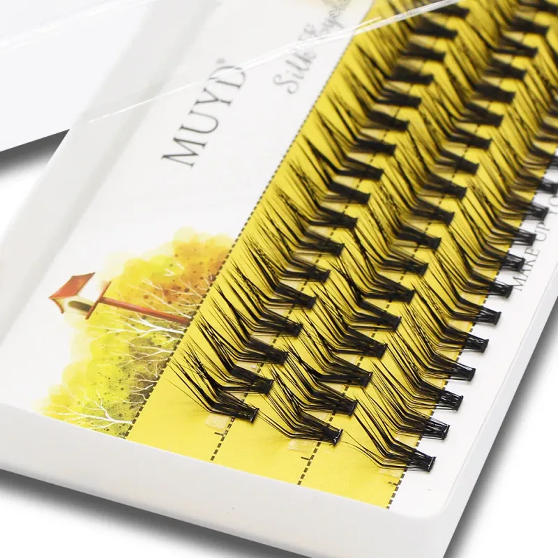 M Curl Mink Cílios Postiços 60 Clusters L Curl Lashtray para Maquiagem 30D Extensões de Cílios Individuais Feitos À Mão Cílios