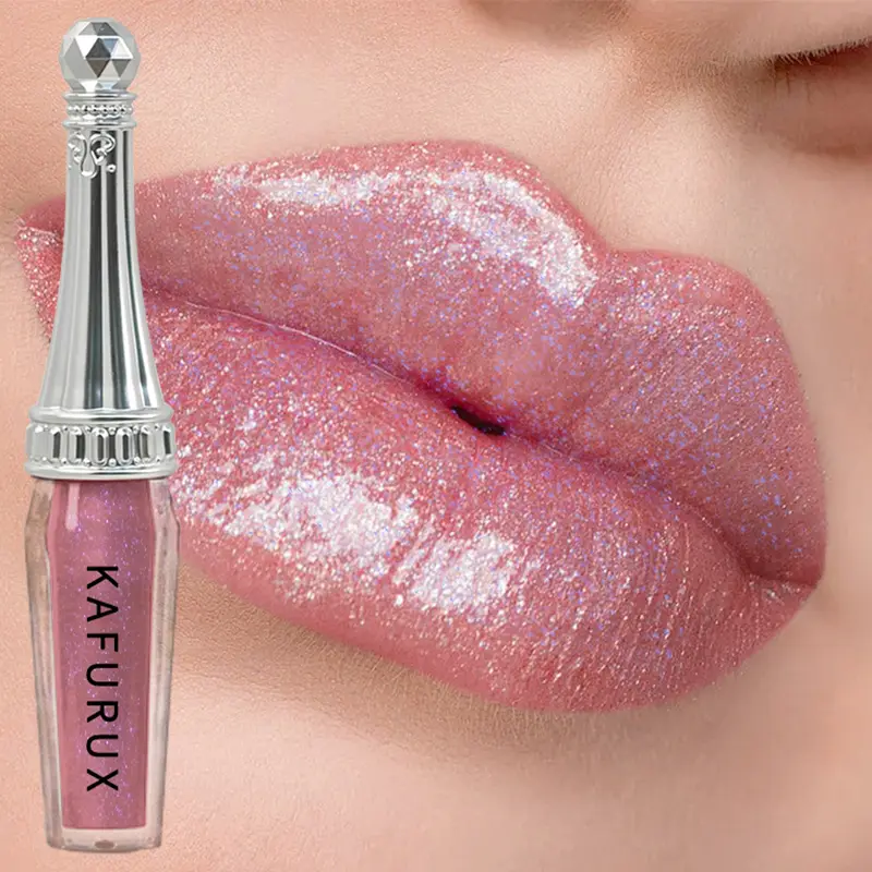 6 cores glitter batons líquidos shimmer brilhante lipgloss perolado matiz labial hidratante longa duração maquiagem esmalte labial para wom — image 1