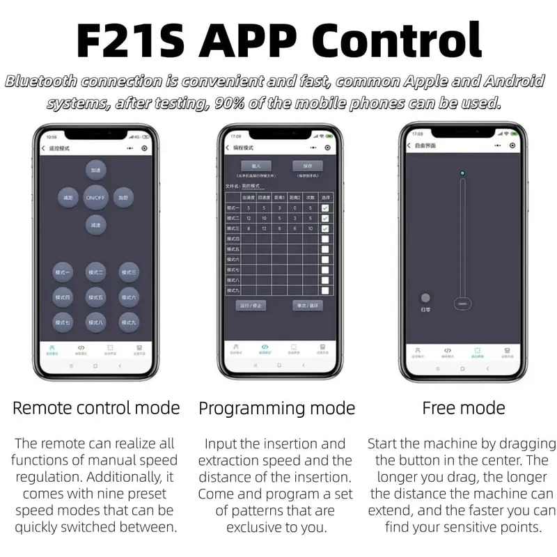 200W Powerful Sex Machine F21S APP/Wireless/Wired Control with Dildo Attachments for Women Men Automatic Masturbation Sex Toys