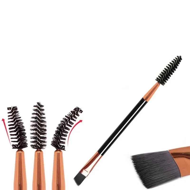 Double-headed Angled Eyebrow Brush Eyelash Comb Professional Makeup Brushes for Brow Eyelash Extension High Quality Eye Brushes