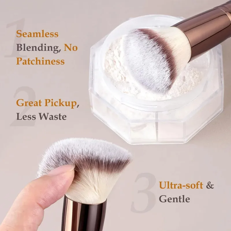 Travel Makeup Brush Set with Case 20Pcs Makeup Set Multi-functional Essential 18Pcs Makeup brushes Foundation Powder Blush
