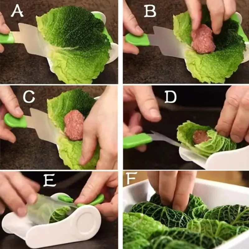 Molde de rolo de carne e vegetais artesanal, ferramenta de rolo de folha de uva, acessórios para fazer sushi, 1 peça