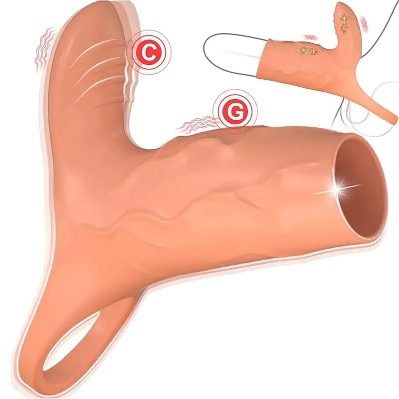 Vibratório pênis manga 10 modos galo anel g ponto estimular vibrador brinquedos sexuais para homens pênis atraso ejaculação ereção trainer 18