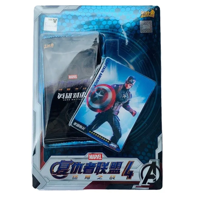 Genuine Card Heroes Duel Card Competitive Version Iron Man Thor Captain CR America Collection Cards Toys